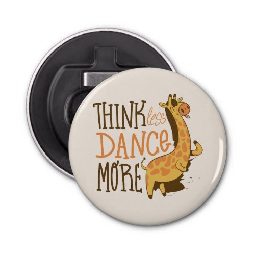 Giraffe animal dancing cartoon design bottle opener