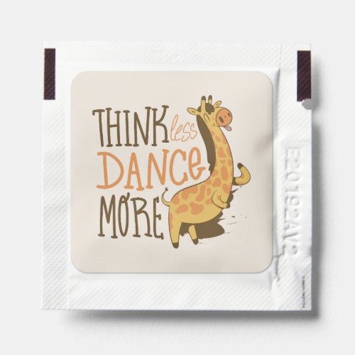 Giraffe animal dancing cartoon design hand sanitizer packet