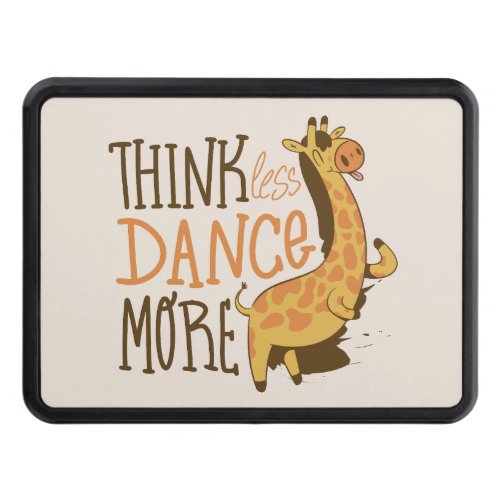 Giraffe animal dancing cartoon design hitch cover