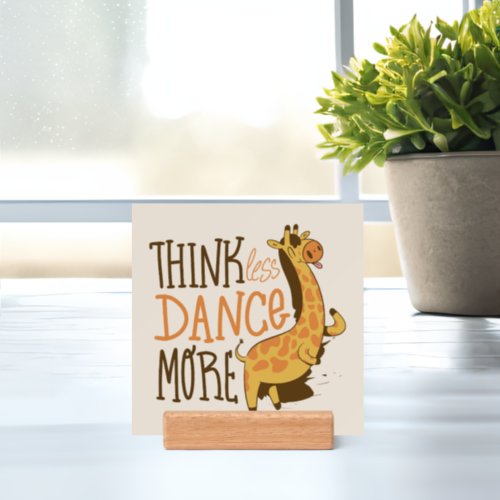 Giraffe animal dancing cartoon design holder