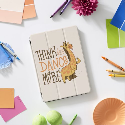 Giraffe animal dancing cartoon design iPad air cover