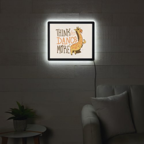 Giraffe animal dancing cartoon design LED sign