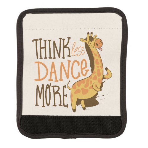 Giraffe animal dancing cartoon design luggage handle wrap
