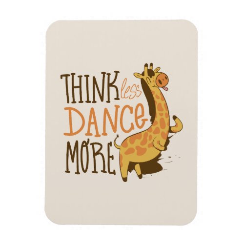 Giraffe animal dancing cartoon design magnet