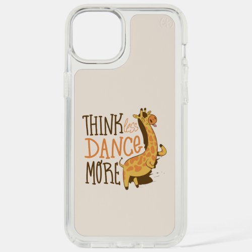 Giraffe animal dancing cartoon design iPhone 15 plus case
