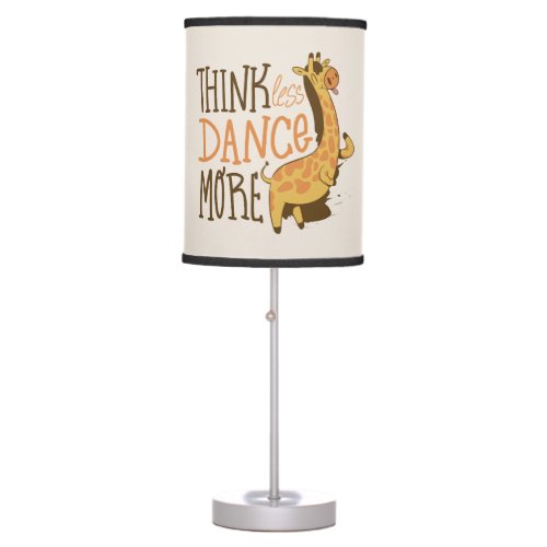 Giraffe animal dancing cartoon design table lamp