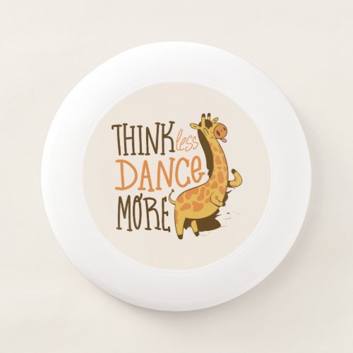 Giraffe animal dancing cartoon design Wham_O frisbee
