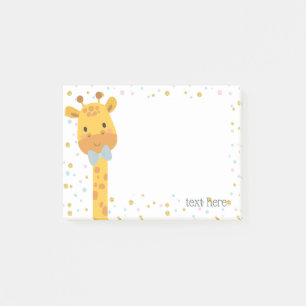 Giraffe, animal illustration post-it notes