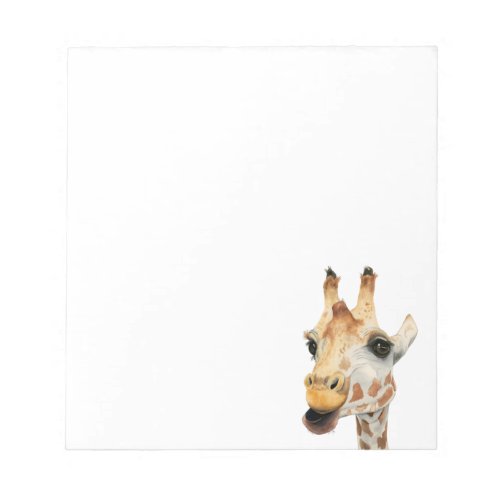 Giraffe Animal Lovers Watercolor Art Notepad