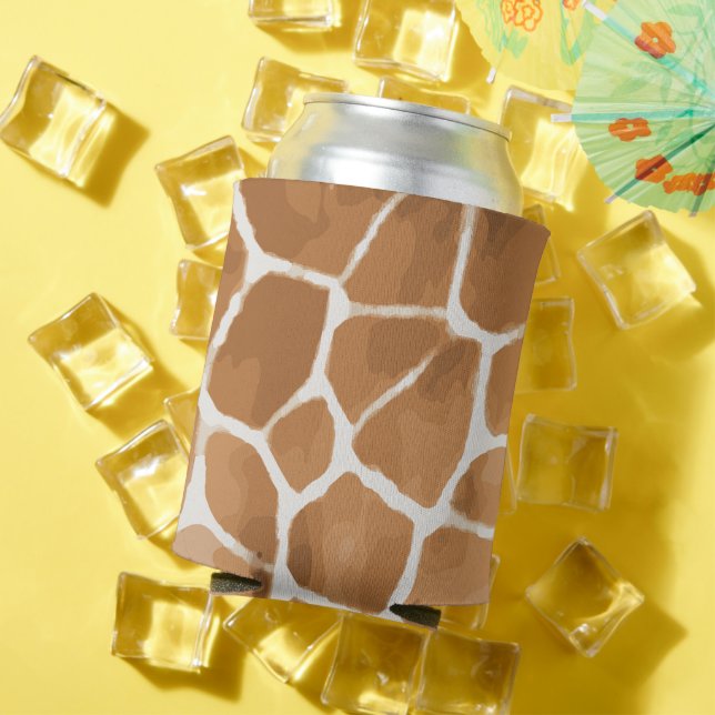 Giraffe Animal Pattern Can Cooler (In Situ Summer)