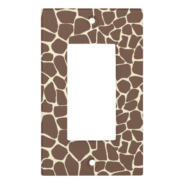 Giraffe Animal Print Light Switch Cover (Front)