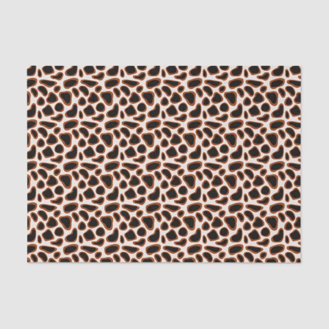 Giraffe Animal Print Pattern Tissue Paper (Front)