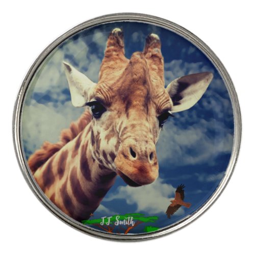  Giraffe Animal Vacation Trip Golf Ball Marker