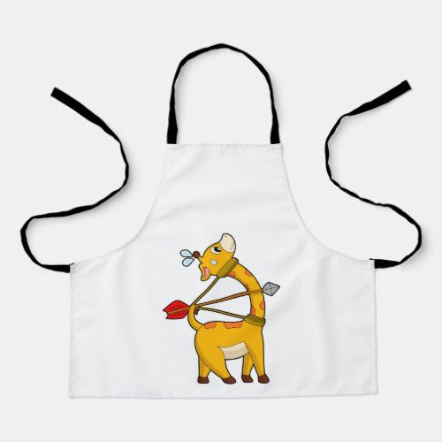 Giraffe Archer Arrow Bow Apron