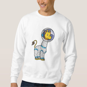 Giraffe as Astronaut in Glass sphere Sweatshirt