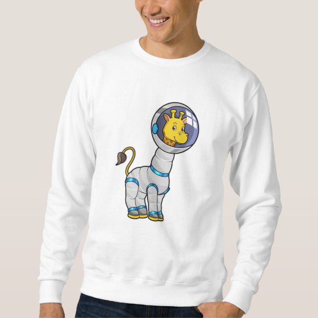 Giraffe as Astronaut in Glass sphere Sweatshirt (Front)