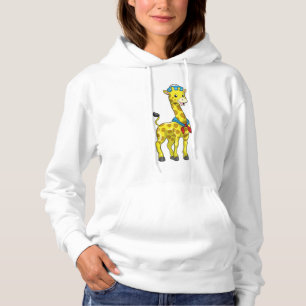 Giraffe as Sailor with Sailor hat Hoodie