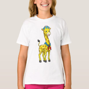 Giraffe as Sailor with Sailor hat T-Shirt