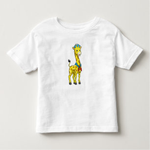 Giraffe as Sailor with Sailor hat Toddler T-shirt