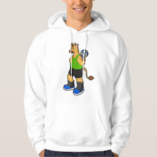 Giraffe as Volleyball player with Volleyball Hoodie