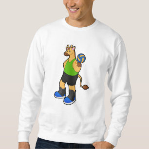 Giraffe as Volleyball player with Volleyball Sweatshirt