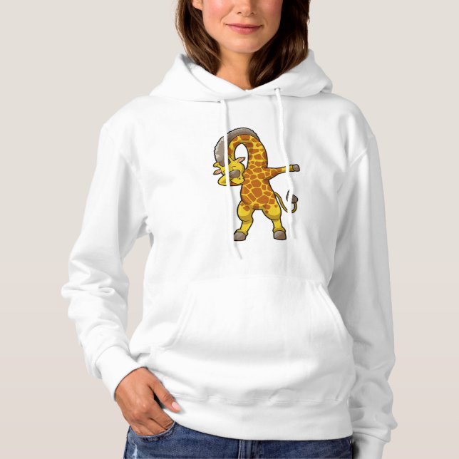 Giraffe at Hip Hop Dance Dab Hoodie (Front)