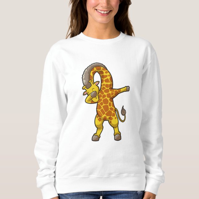 Giraffe at Hip Hop Dance Dab Sweatshirt (Front)