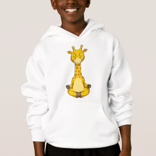 Giraffe at Yoga Meditation Hoodie