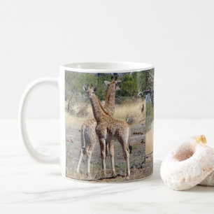 Giraffe Babies Double Image  Coffee Mug