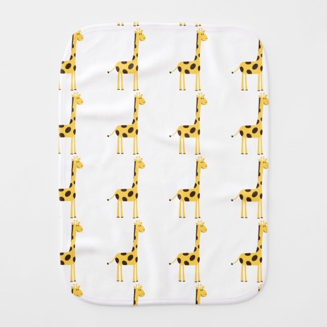 Giraffe Baby Burp Cloth (Front)