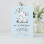 Giraffe Baby Shower Book for Baby Card (Standing Front)
