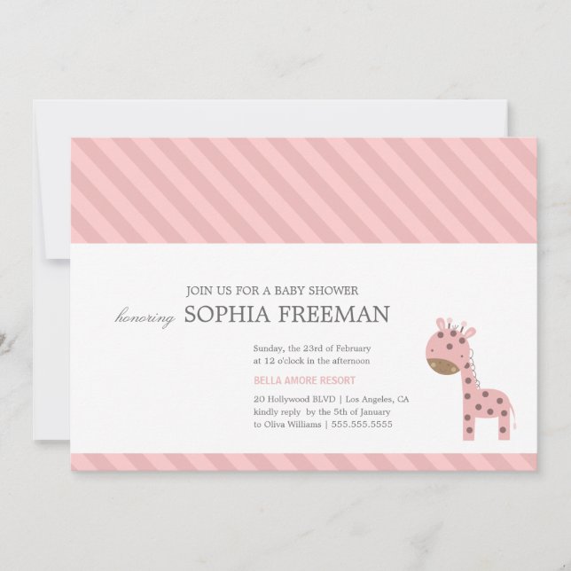 GIRAFFE | BABY SHOWER INVITATION (Front)