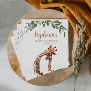 Giraffe Baby Shower Napkins