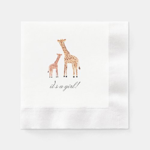 Giraffe Baby Shower Paper Napkins
