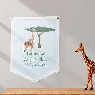 Giraffe Baby Shower Pennant
