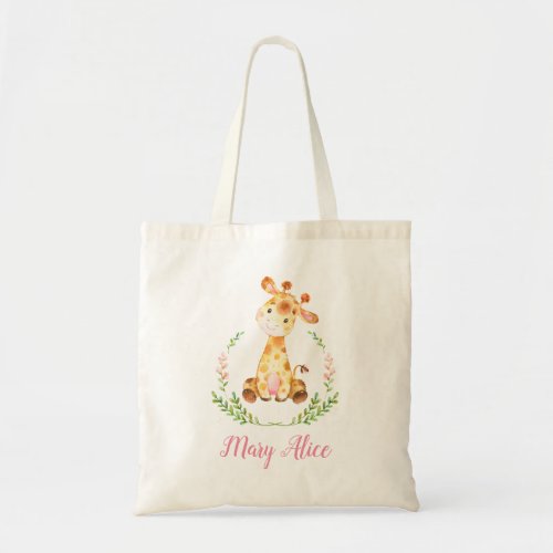 Giraffe Baby Shower Tote Bags Personalized
