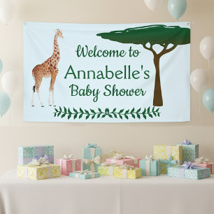 Giraffe Baby Shower Welcome Banner