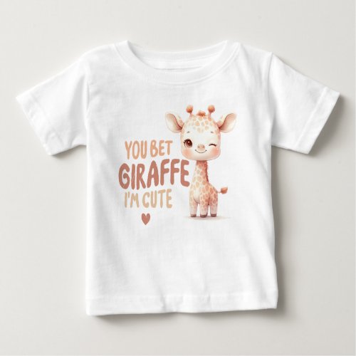 Giraffe Baby T_Shirt Gender Neutral 
