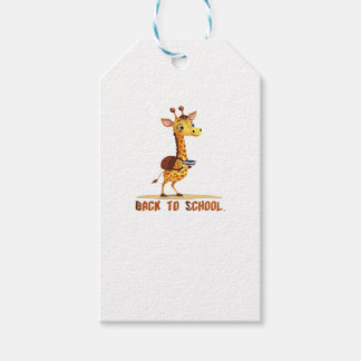 Giraffe Back To School Classic T-Shirt Gift Tags
