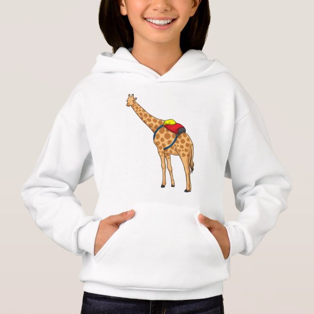 Giraffe Backpack Hoodie (Front)