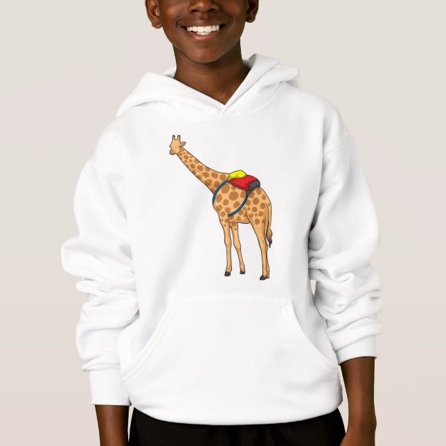Giraffe Backpack Hoodie (Front)