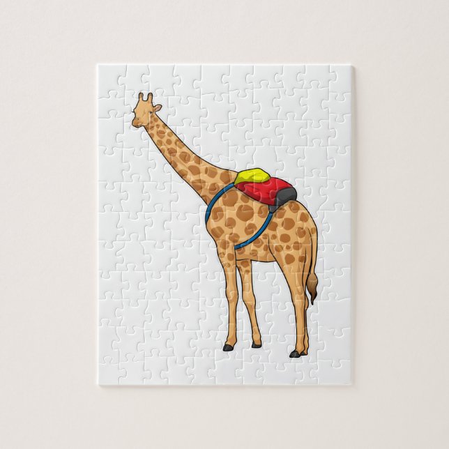 Giraffe Backpack Jigsaw Puzzle (Vertical)