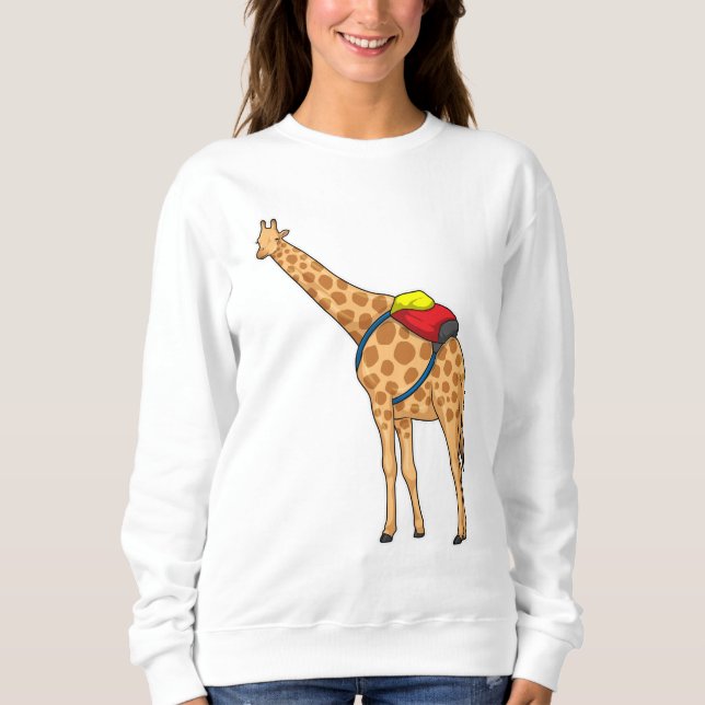 Giraffe Backpack Sweatshirt (Front)