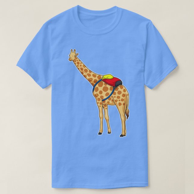 Giraffe Backpack T-Shirt (Design Front)
