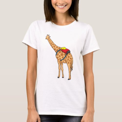 Giraffe Backpack T_Shirt