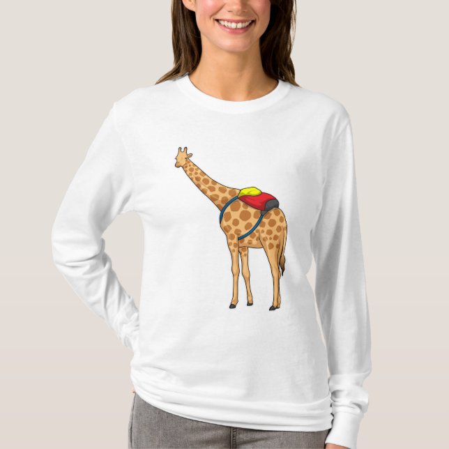 Giraffe Backpack T-Shirt (Front)