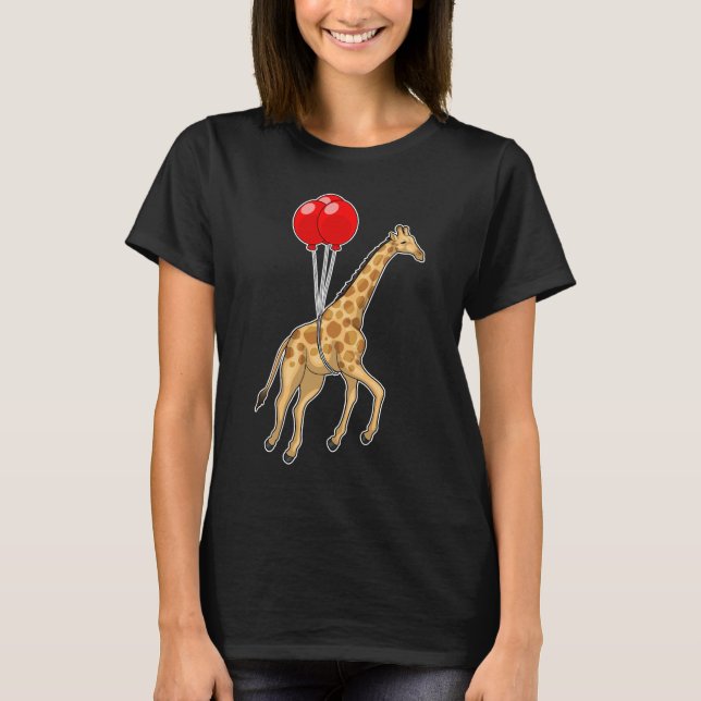 Giraffe Balloon T-Shirt (Front)