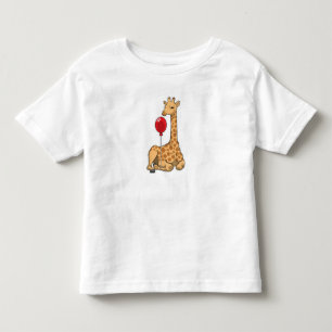 Giraffe Balloon Toddler T-shirt