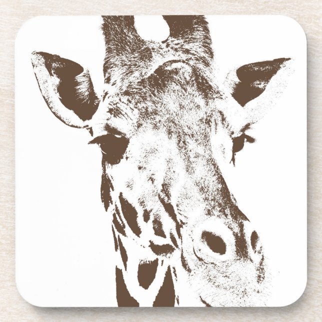 Giraffe Beverage Coaster (Front)