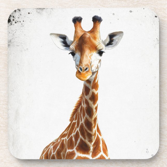 Giraffe Beverage Coaster (Front)